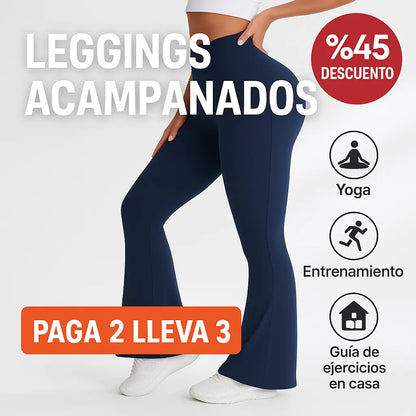 Leggings Bota Campana-Cintura Alta: Estilo que Moldea, Comodidad que Acompaña