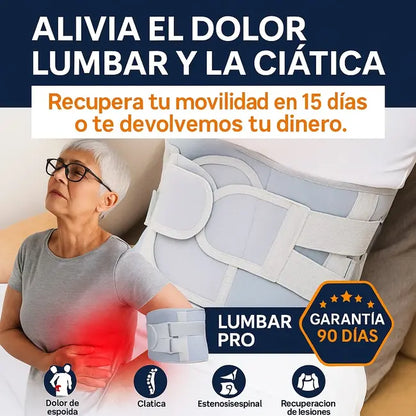 Cinturón Lumbar MAXSoporte – Alivio y soporte lumbar todo el día.