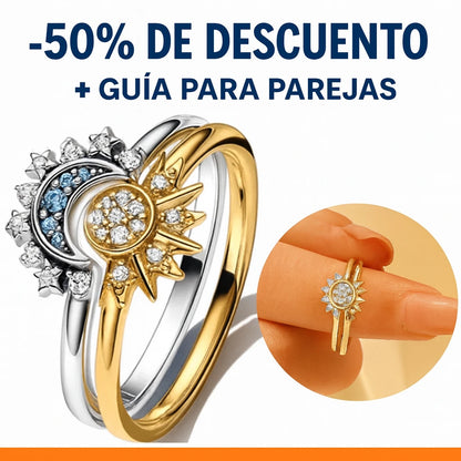 Anillos Sol y Luna Eclipse Pareja