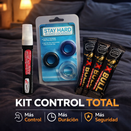 KIT CONTROL TOTAL -  Toma el control en esos momentos que quieres que nunca terminen.